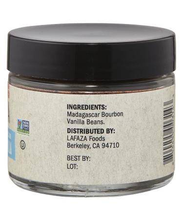 Lafaza Madagascar Bourbon Pure Ground Vanilla Bean Powder 1oz - All Natural & Authentic | Pack of 1 - Buy Online on GoSupps.com