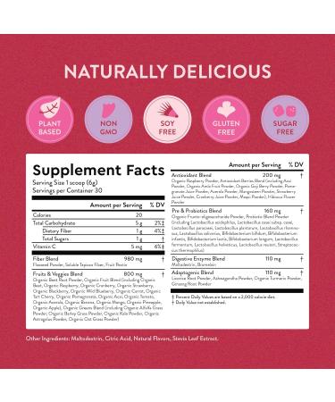 360 Nutrition Blends with Benefits Reds & Superfoods for Natural Antioxidants and Polyphenols with Fruits & Veggies Probiotics Digestion Daily Energy - Berries & Cream - 30 Servings - Buy Online on GoSupps.com