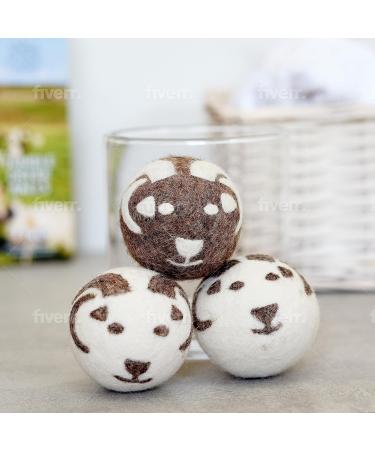 Eco Tumble Dryer Balls - 100% Wool - Reduce Drying time - Naturally Softer Clothes - Baby Safe - Pack of 3 XL Balls. - Buy Online on GoSupps.com