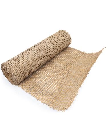 18 Width Natural Rattan Cane Webbing for Caning Projects | 18 W x 2 ft L | Pre - Woven Open Mesh Cane - Cane Webbing Sheet- Natural Rattan Cane Webbing roll (2 FEET) - Buy Online on GoSupps.com