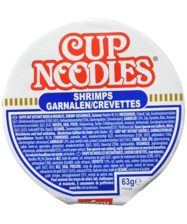 Nissin Cup Noodles Soy Sauce Shrimp - Instant Asian Soup 4 Pack (63g each) - Quick & Delicious! - Buy Online on GoSupps.com