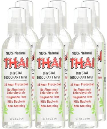 Thai Crystal Deodorant Mist 8oz - 6 Pack Case | Natural Mineral Deodorant - Buy Online on GoSupps.com