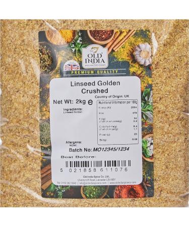 Old India Linseed Golden Crushed 2kg 2 kg - Buy Online on GoSupps.com