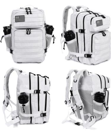 LHI Military Tactical Backpack 45L for Men and Women - Army Assault Pack Bag with Molle System, White - Buy Online on GoSupps.com