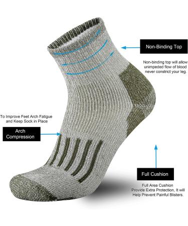 ONKE Merino Wool Low Cut Socks for Men - Outdoor Trail Running Hiking | Moisture Wicking Control | All Season Quarter Socks - Mixcolor1 10-13 - Buy Online on GoSupps.com