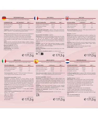 Maca du P rou BIO - 180 g lules de Maca Rouge - quilibre hormonal f minin - 3.200mg par jour ( quivalent 12.800mg de racine du P rou) - Avec vitamine C naturelle - Sans gluten & sans OGM - Buy Online on GoSupps.com