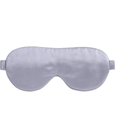 Dorcas Silk 100% Mulberry Silk Sleep Mask - Gray | Elastic Headband Eye Cover for Sleeping, Travel, Nap - Thanksgiving or Christmas Gift - Buy Online on GoSupps.com