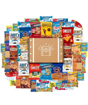 Cookies, Chips & Candies Ultimate Snacks Care Package Bulk Variety Pack Bundle Sampler (50 Count) 50 Piece Set