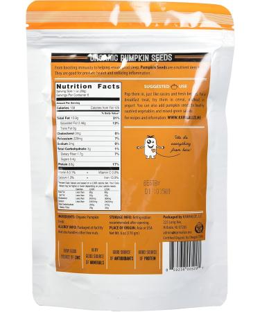 Organic Raw Pepitas - 0.02 Pound | Nutrient-Rich Pumpkin Seeds for Healthy Snacking | International Shipping Available - Buy Online on GoSupps.com