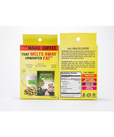 Maximum Slim Organic Green Coffee: Metabolism Boost & Body Detox - Sample Pack - Buy Online on GoSupps.com