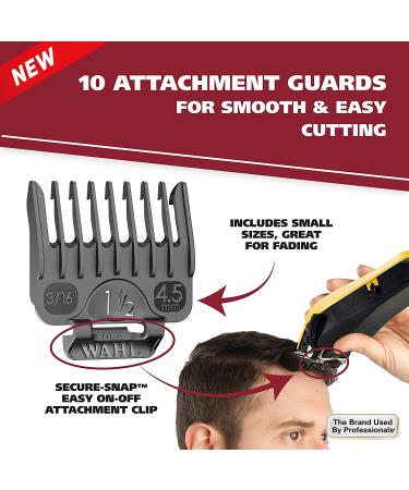 Wahl Clipper Fade Cut Haircutting Kit - Model 79445: Extreme-Fade Precision Blades, Heavy Duty Motor, Secure-Snap Guards & Fade Lever for Home Haircuts - Buy Online on GoSupps.com