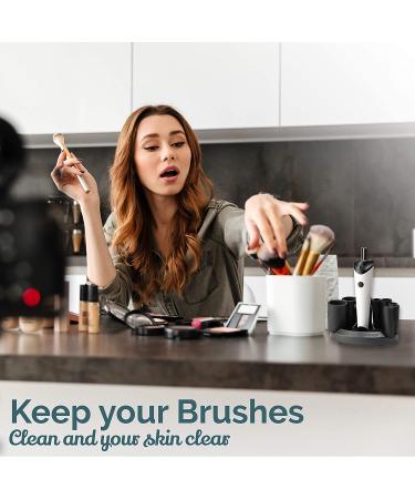 5oz Luxe Makeup Brush Cleaner with USB Charging Station - Includes Brush Cleaning Solution - 3 Speeds for Instant Cleaning and Drying - Buy Online on GoSupps.com