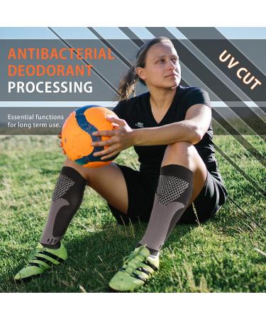 Calf Compression Sleeves for Men & Women - Leg & Shin Support for Pain Relief & Recovery - Ideal for Leg Cramps, Varicose Veins, Football, Running, Basketball, Travel, Work - Buy Online on GoSupps.com