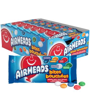 Airheads Bites Candy Bars - Assorted Flavours - 18 bags (57g/bag)