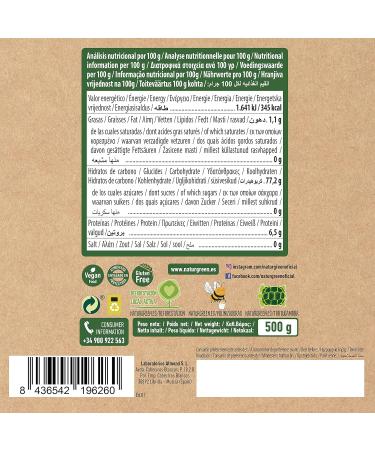 NATURGREEN HARINA DE ARROZ 500gr. BIO soin con u pour une utilisation r guli re convient ceux qui recherchent un produit fiable au quotidien poids 500 g et associe fonctionnalit pratique et sen 500 g (Lot de 1) - Buy Online on GoSupps.com