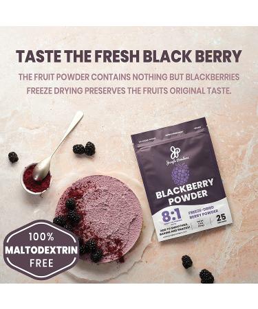 Jungle Powders Freeze Dried BlackBerry Powder 3.5oz - GMO-Free Purple Superfood Extract - Buy Online on GoSupps.com