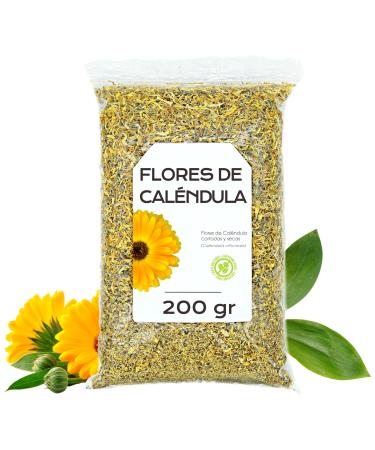 EPEL Dried Marigold Flowers 200g - Calendula Flowers - Herbal Tea with Marigold - Infusion of Marigold Flowers - The of Dried Marigold -The of Calendula