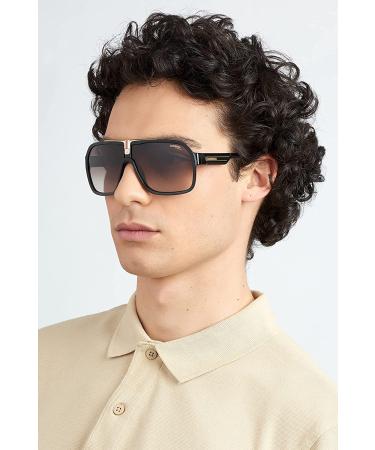 Carrera Men's 1014/S Shield Sunglasses Black/Brown Gradient 64mm - Buy Online on GoSupps.com