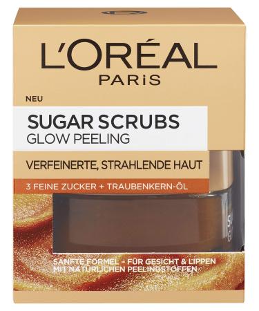 L'Or al Paris Sugar Scrubs Face Mask Glow Peeling 50 ml