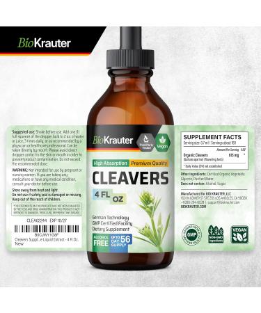 BIO KRAUTER Cleavers Tincture 4 Fl. Oz. & Dan Shen 100 Capsules - Buy Online on GoSupps.com