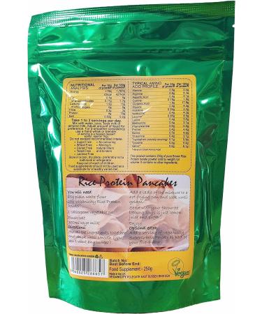 Veganicity Brown Rice Protein Powder 80% Protein - 250g Natural & Unflavoured | Eco-Friendly Recyclable Pouch - Buy Online on GoSupps.com