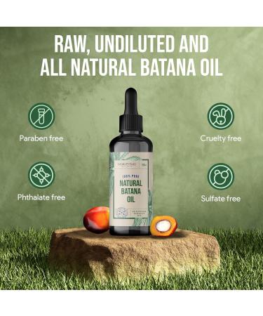 Raw Batana Oil for Hair Growth | 100% Pure & Unrefined | Dr. Sebi Batana Oil from Honduras | Promote Hair Thickness for Men & Women | 3.4 OZ - Buy Online on GoSupps.com