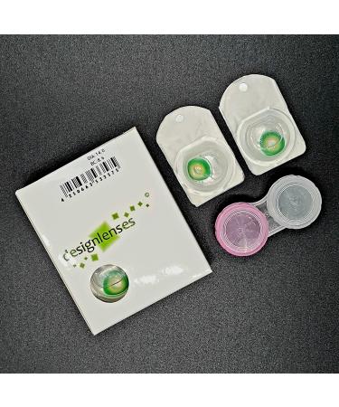 Bright Green Halloween Costume Contact Lenses - Hulk Green DesignLenses (1 Pair) - Soft Non-Prescription - Buy Online on GoSupps.com