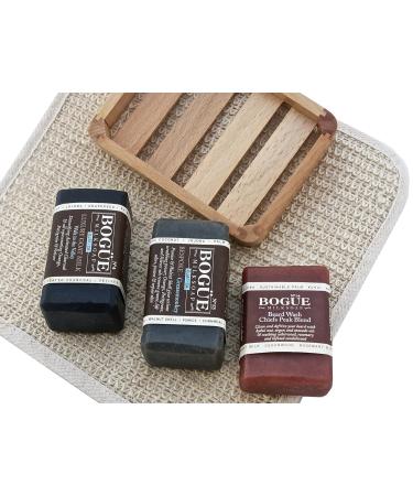 Shop Goat Milk Soap Bearded Greasemonkey Giftset | BOGUE No.14 Beard Wash & No.13 Exfoliating Soap | Detox with Activated Charcoal | Ideal Gift for Men - Buy Online on GoSupps.com
