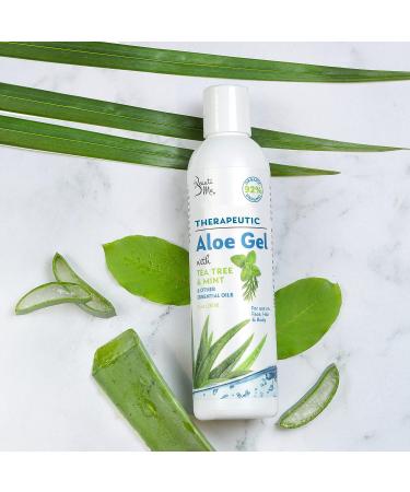 Beauti Me Therapeutic Aloe Vera Gel with Tea Tree and Mint - Natural & Organic for Face, Hair, Body - Buy Online on GoSupps.com