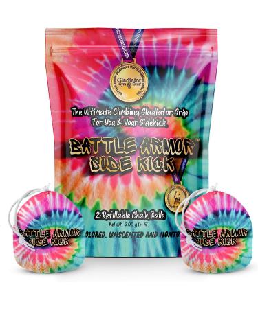 2 Pack Refillable Chalk Balls for Rock Climbing, Gymnastics, Weightlifting - 200g Workout Chalk for Hands - Buy Online on GoSupps.com