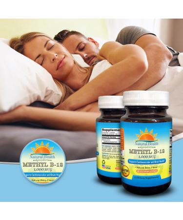 Vegan Sublingual B12 Methylcobalamin 1000mcg Chewable Lozenges by Natural Health Goodies - Buy Online on GoSupps.com