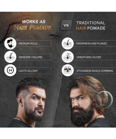 Pomade Bossman Hair & Beard Moisturizing with Longer Hold and Control - 4 Oz - Buy Online on GoSupps.com