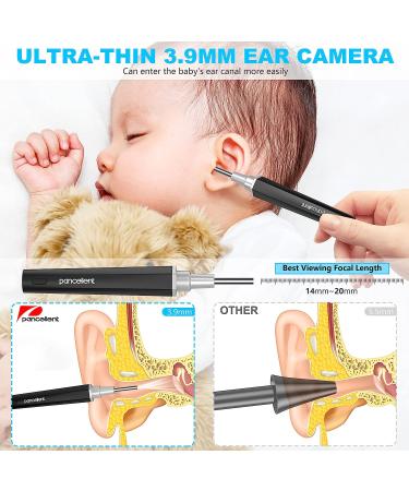 Pancellent Digital Otoscope Camera with Ear Wax Removal Tools - Ear Scope for iPhone, iPad, Android Smart Phone (Basic Edition Black) - Buy Online on GoSupps.com
