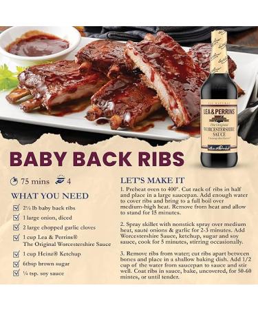 Lea & Perrins Original Worcestershire Sauce 15 fl oz Bottle - Pack of 2 - Buy Online on GoSupps.com
