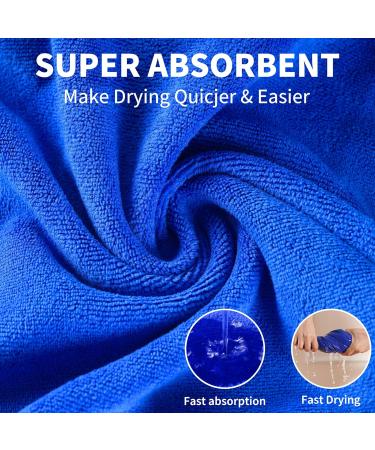 Rongyicare Super Absorbent Dog Bathrobe for Large Dogs | Soft Microfiber Adjustable Collar & Waist - Buy Online on GoSupps.com