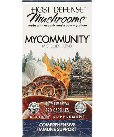 Fungi Perfecti MyCommunity Comprehensive  Immune Support 120 Vegetarian  Capsule