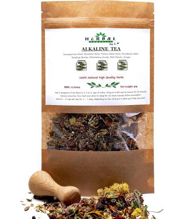 Alkaline Tea Detox Complex Herbal Tea 50g - Sarsaparilla, Burdock, Dandelion - PH Balance Herbal Remedies by J - Buy Now! - Buy Online on GoSupps.com