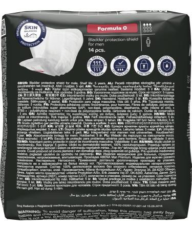 Abena Man Formula 0 Incontinence Pads for Men - Eco-Friendly, Extra Protection, Fast Absorption - 14PK - Buy Online on GoSupps.com