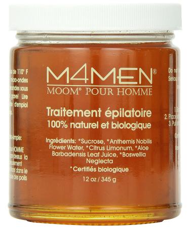 Moom M4Men Hair Remover Refill Jar - 12 Oz for Men | Smooth Skin Solution - Buy Online on GoSupps.com