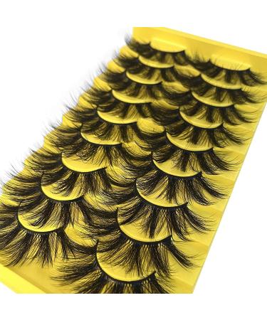HeyAlice Manga Cosplay 23mm Dramatic Mink Lashes - 9 Pairs Long Fluffy 6D Volume Strip Eyelash Pack - Buy Online on GoSupps.com