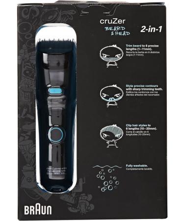 Buy Braun Cruzer 5 Beard and Head Trimmer Set | 5-Piece Black Beard Grooming Kit for Precision Styling - International Shipping Available - Buy Online on GoSupps.com
