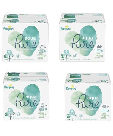 Pampers Aqua Pure 6X Pop-Top Sensitive Water Baby Wipes 1344 Count