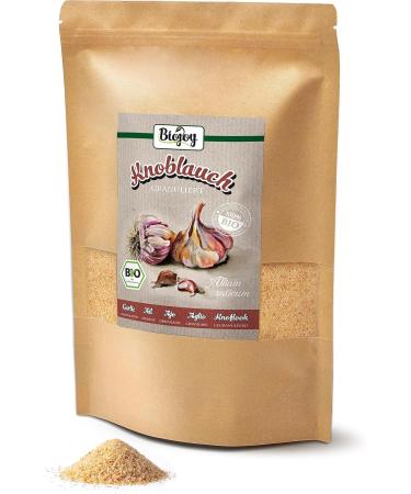 Biojoy Organic Granulated Garlic 1 kg | Premium Allium Sativum Garlic Granules for Cooking & Seasoning - Buy Online on GoSupps.com