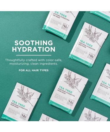 Tea Tree Hydration Hair Mask Sachet - Purifying Vegan & Gluten Free - 6 Pack - Paraben & Sulfate Free - Buy Online on GoSupps.com