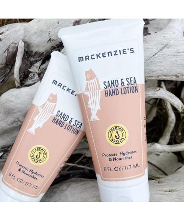 MACKENZIE S Sand & Sea Lotion 6 oz | Best Moisturizing Hand & Body Lotion | Perfect Gifts for Fishermen Men Women & Ocean Lovers | International Shipping Available - Buy Online on GoSupps.com