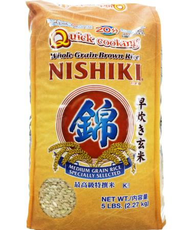 Nishiki Brown Rice Quick Cooking, 5-pounds 5 Pound (Pack of 1)