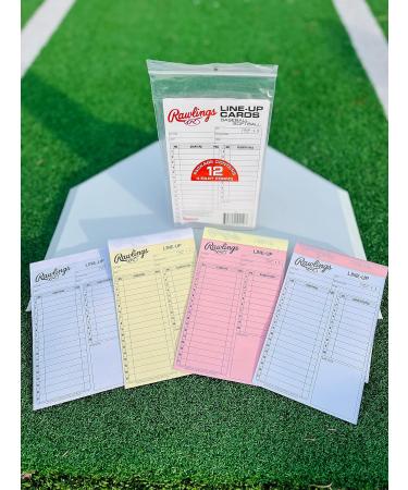Rawlings SYSTEM-17 Lineup Card Refill Pack - Baseball/Softball - Four-Part Cards - Buy Online on GoSupps.com