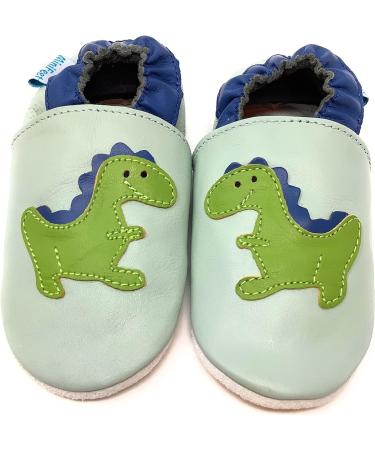 MiniFeet Premium Soft Leather Baby Shoes - Buy 4 Pairs, Get 1 Free! Toddler Shoes for 0-6 Months to 4-5 Years - Dinosaur Design - Buy Online on GoSupps.com