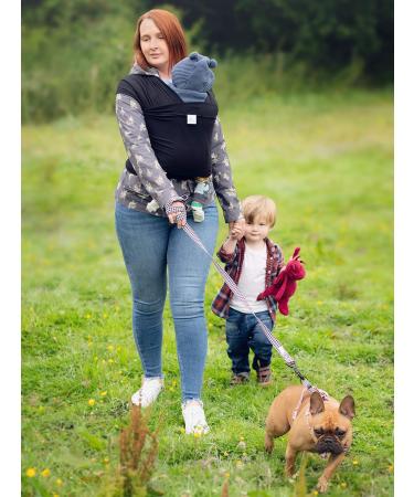 DaisyGro Certified Organic Baby Sling Carrier | GOTS Organic | CPSC Safety Tested | Small/Medium or Plus Size | Black/Grey | 16+ Black - Buy Online on GoSupps.com