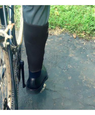 Leg Shield Bike Pant Protector - Ultimate Grease & Chain Protection for Cyclists | Comfortable & Easy Wear | Black - Buy Online on GoSupps.com